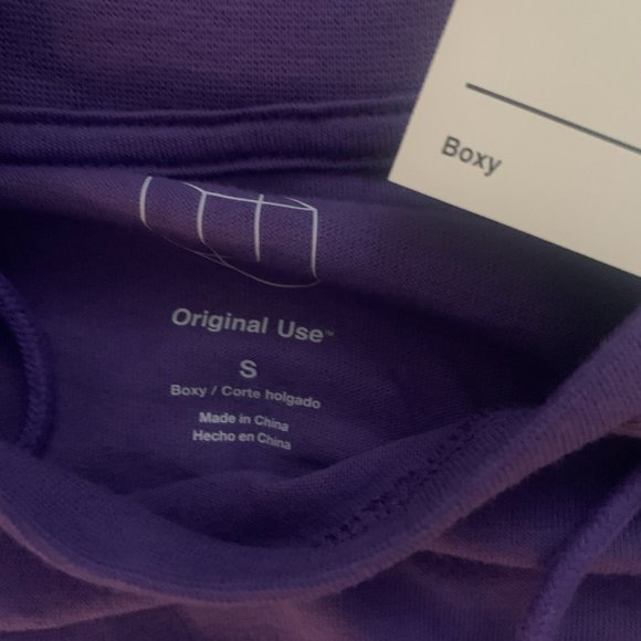 NWT ORIGINAL USE BOXY MOUNTAIN PURPLE LONG SLEEVE HOODED SHIRT SMALL - Picture 10 of 11